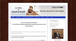 Desktop Screenshot of kopaldlawfirm.com