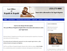 Tablet Screenshot of kopaldlawfirm.com